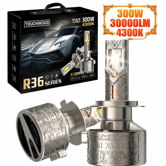 Touchwood 4300K Premium LED Headlight Bulbs - 300W 30000LM